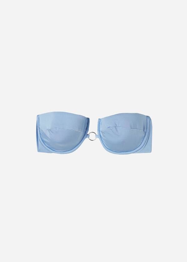 calzedonia top bikini a fascia abu dhabi da donna blu