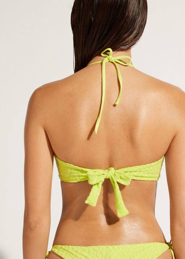 calzedonia coulisse bandeau bangkok bikini top donna verde