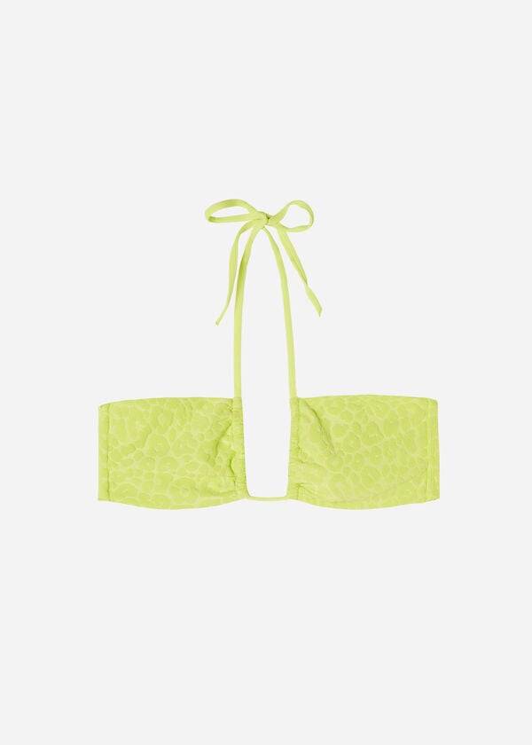 calzedonia coulisse bandeau bangkok bikini top donna verde