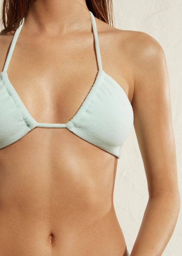 calzedonia coulisse bandeau beverly hills eco bikini top donna blu