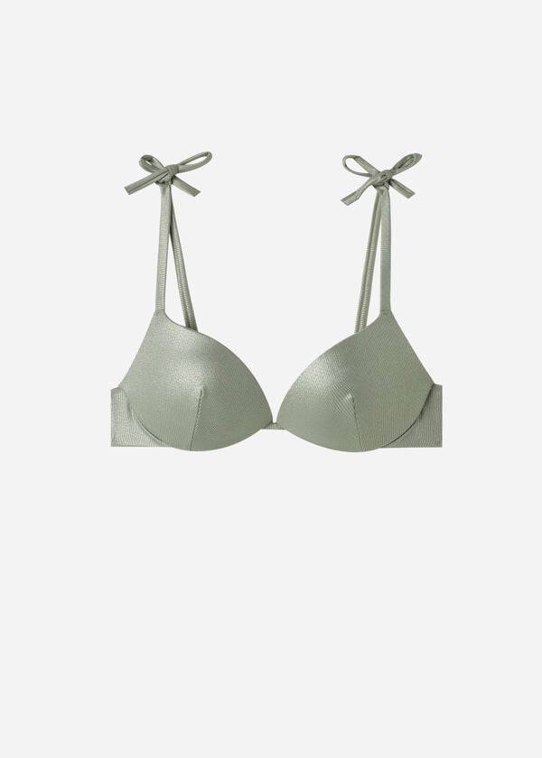 calzedonia reggiseno bikini antigua con imbottitura graduata push up donna verde