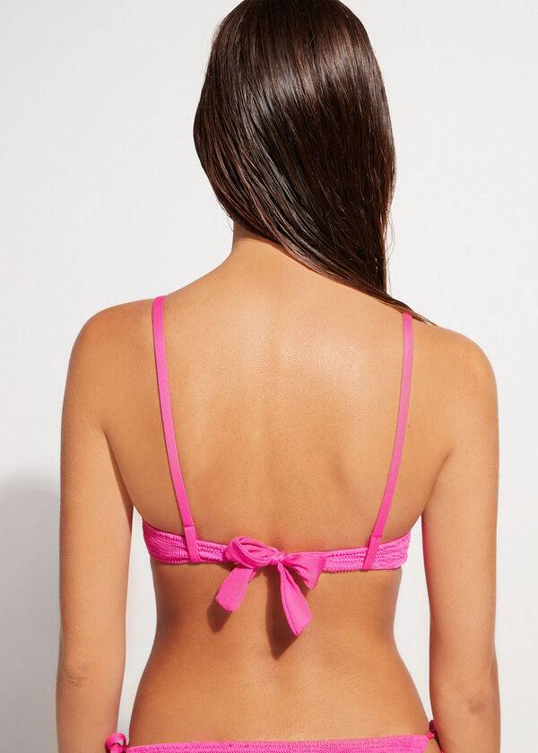 reggiseno bikini imbottito push-up graduato da donna calzedonia miami rosa