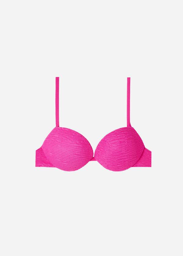 reggiseno bikini imbottito push-up graduato da donna calzedonia miami rosa