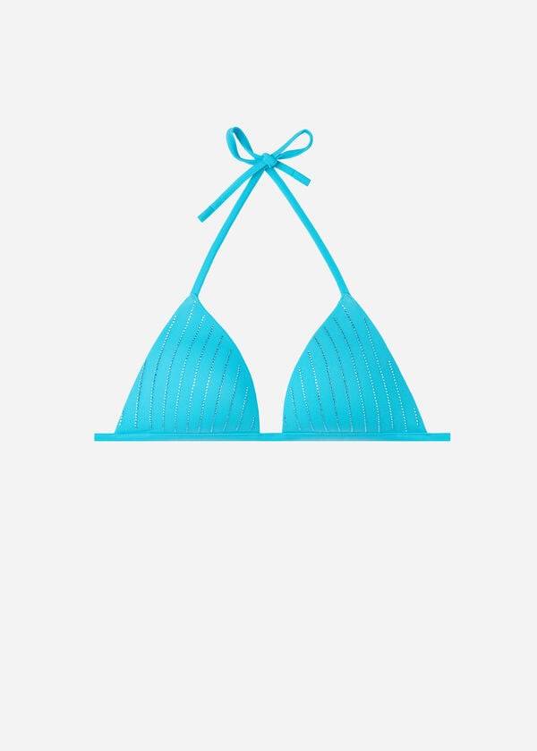 calzedonia triangolo imbottito graduato shanghai bikini top donna turchese