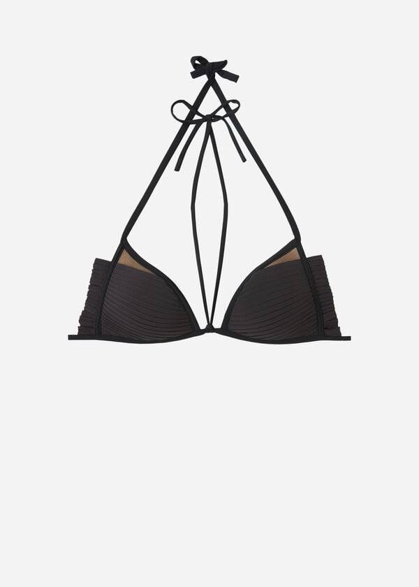 reggiseno bikini tokyo con triangolo imbottito graduato calzedonia da donna colore nero