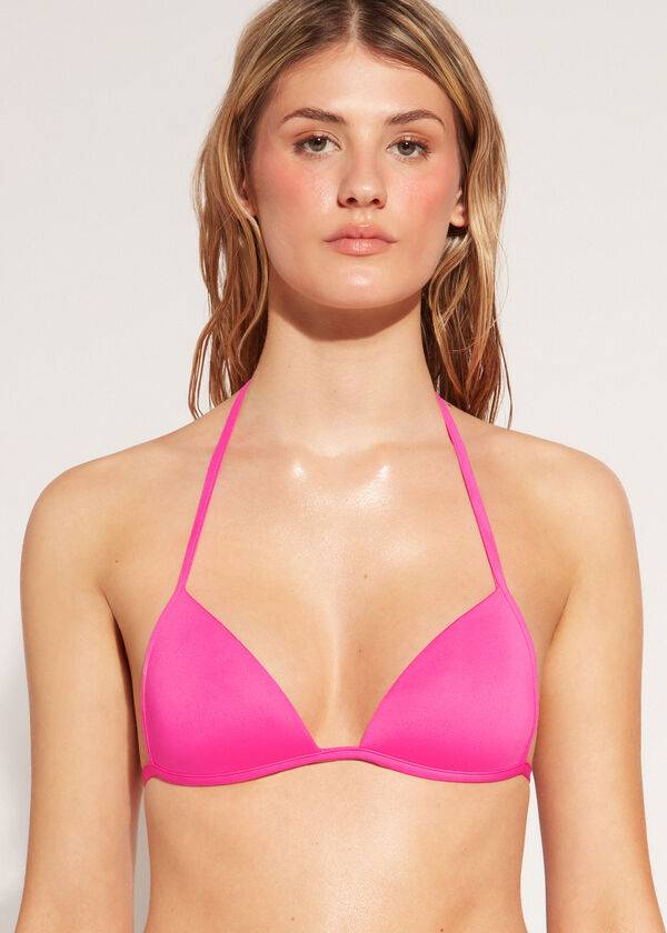 bikini da donna rosa calzedonia con triangolo imbottito morbido graduato indonesia