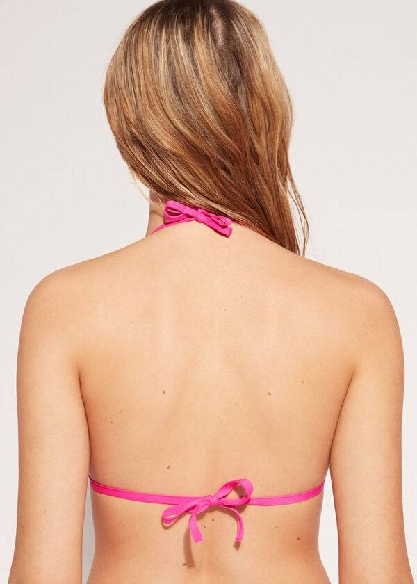 bikini da donna rosa calzedonia con triangolo imbottito morbido graduato indonesia