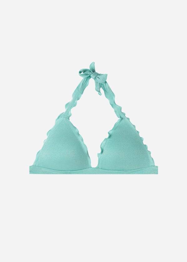 reggiseno bikini a triangolo graduato formentera calzedonia da donna verde
