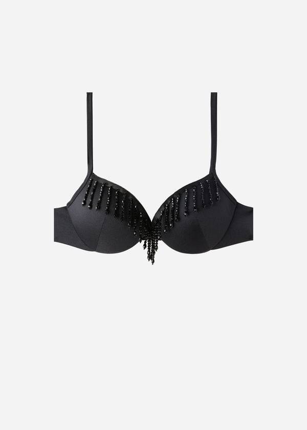 reggiseno bikini taipei leggermente imbottito e push-up calzedonia da donna colore nero