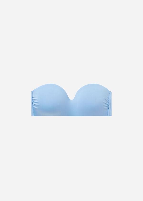 top bikini da donna blu con fascia imbottita calzedonia indonesia eco