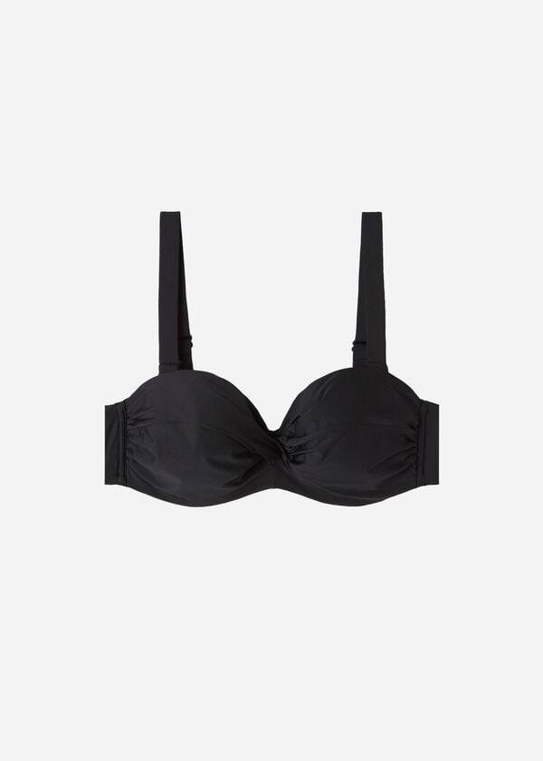 top bikini nero da donna calzedonia padded bandeau indonesia eco cobey
