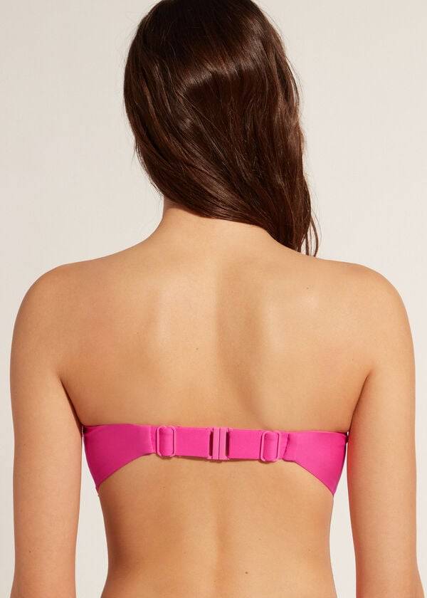 fascia imbottita rosa calzedonia indonesia eco cobey top bikini da donna