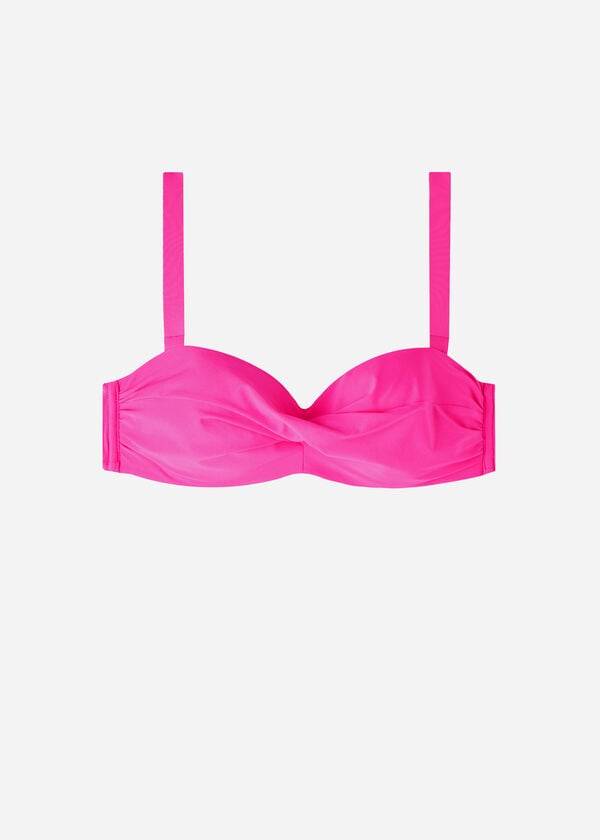 fascia imbottita rosa calzedonia indonesia eco cobey top bikini da donna