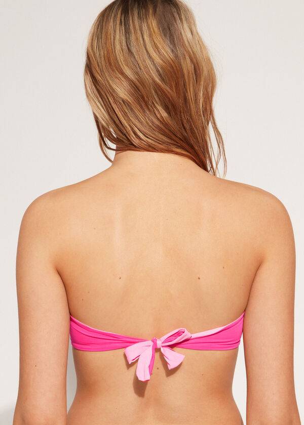 fascia imbottita calzedonia indonesia eco rosa reggiseno bikini da donna rosa