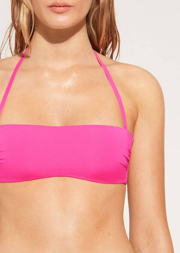 fascia imbottita calzedonia indonesia eco rosa reggiseno bikini da donna rosa