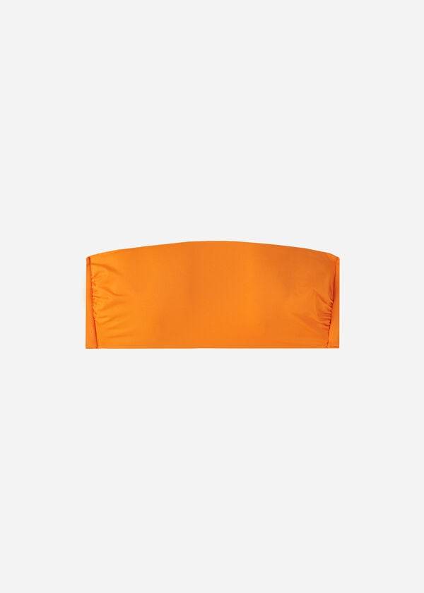 calzedonia padded bandeau indonesia eco strapless bikini tops donna arancione