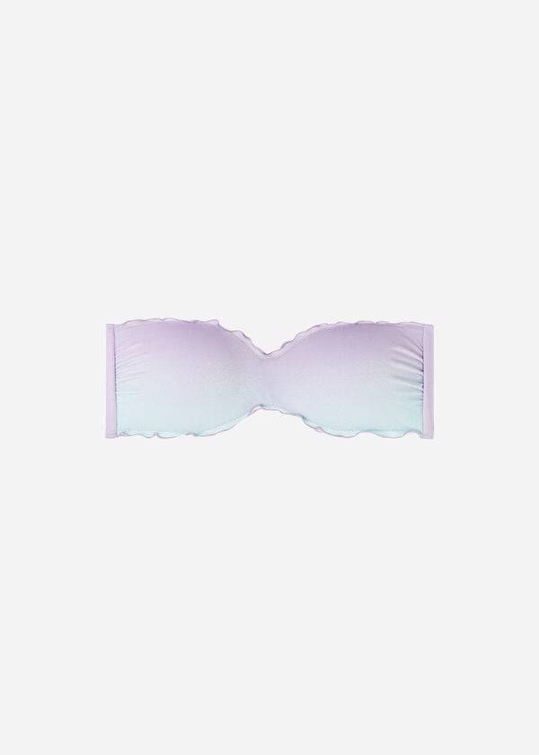 reggiseno bikini da donna madrid imbottito a fascia viola calzedonia