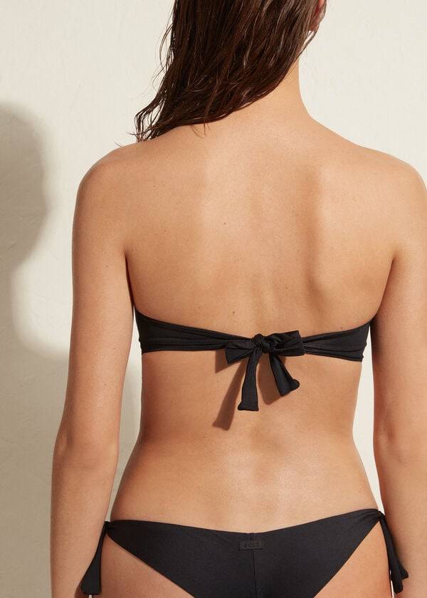 reggiseno bikini imbottito eco indonesia di calzedonia da donna nero