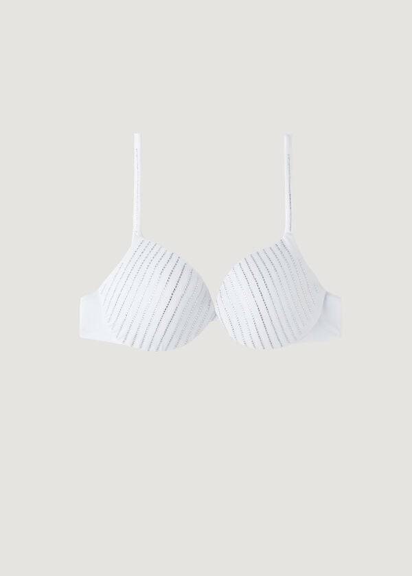 reggiseno bikini imbottito push-up bianco calzedonia shanghai da donna