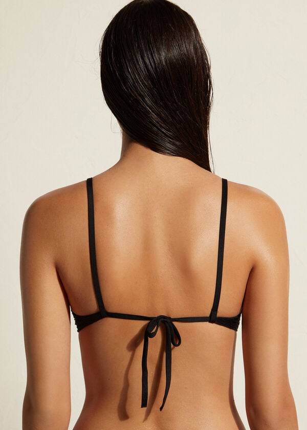 reggiseno bikini imbottito push-up casablanca da donna calzedonia nero