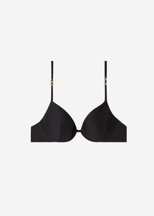 reggiseno bikini imbottito push-up casablanca da donna calzedonia nero