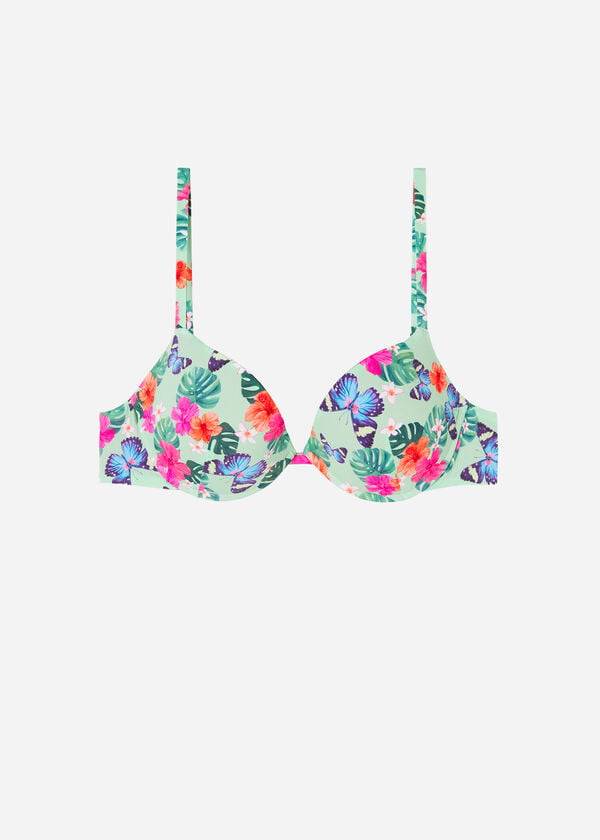 reggiseno bikini imbottito push-up malibu da donna calzedonia multicolore