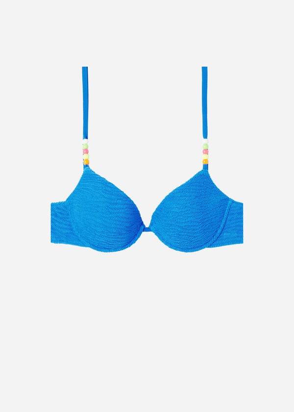 reggiseno bikini imbottito push-up san diego calzedonia da donna blu