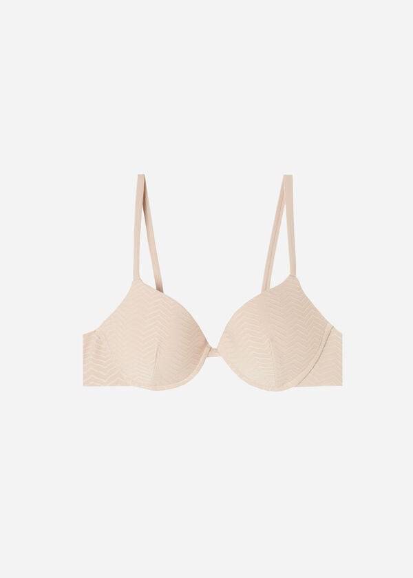calzedonia padded push-up the hamptons bikini top donna beige