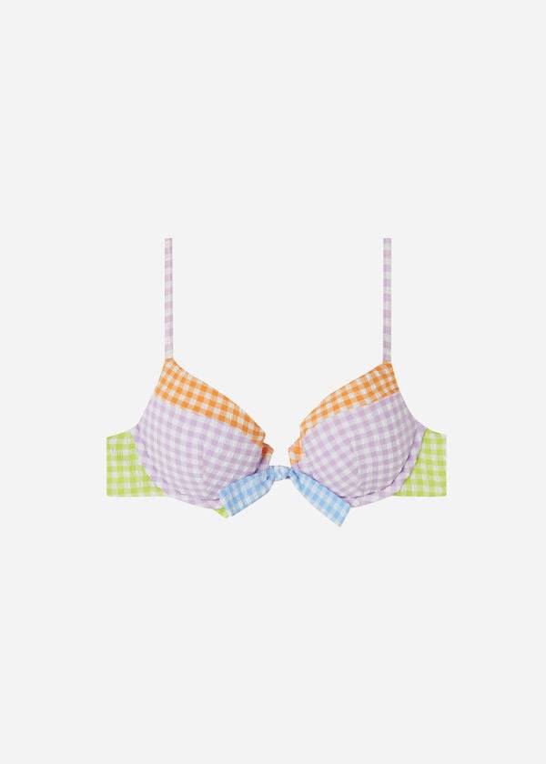 reggiseno bikini imbottito push-up valencia di calzedonia da donna colore rosa