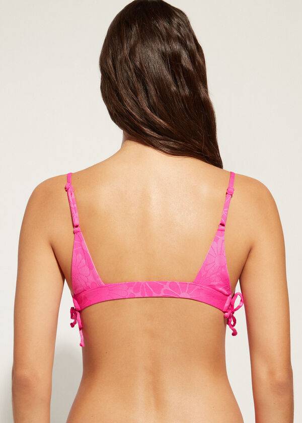 calzedonia padded tank-style antibes bikini top donna rosa