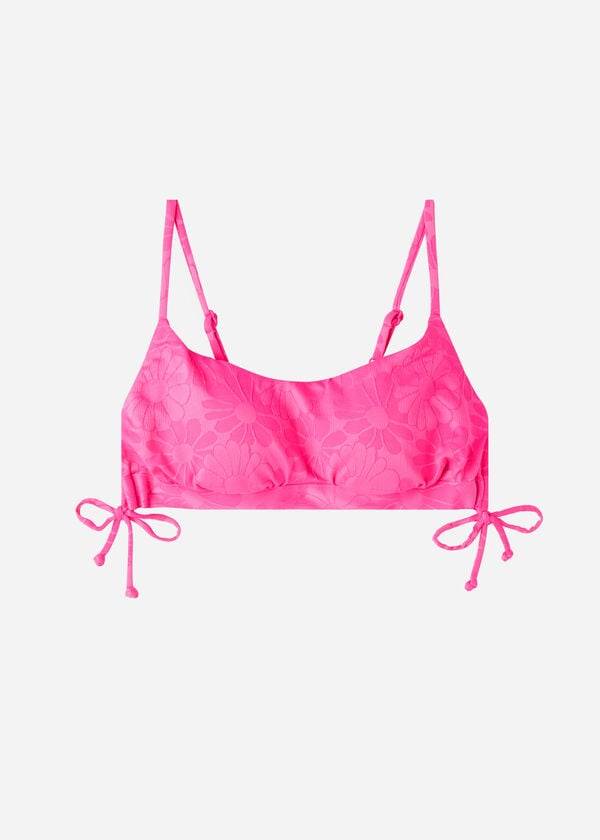 calzedonia padded tank-style antibes bikini top donna rosa