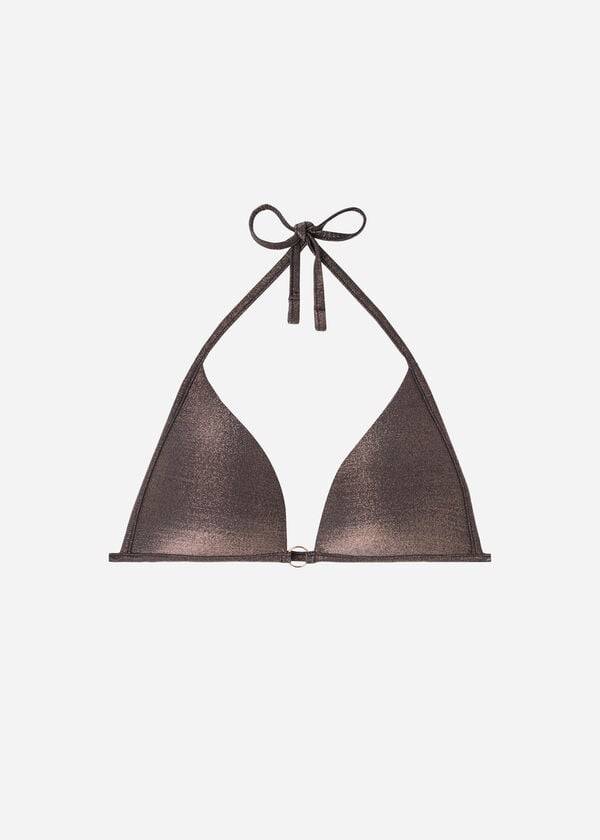 reggiseno bikini da donna hollywood con triangolo imbottito calzedonia nero
