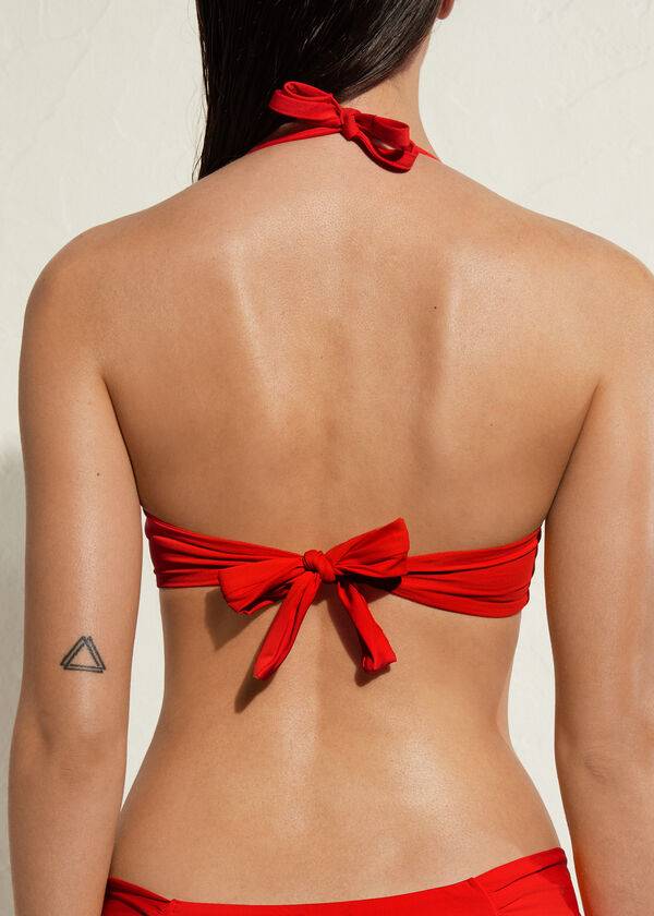 bikini da donna rosso calzedonia imbottito a triangolo indonesia eco