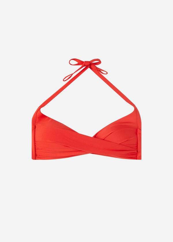bikini da donna rosso calzedonia imbottito a triangolo indonesia eco