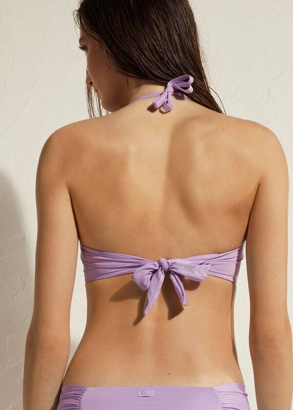 calzedonia triangolo imbottito indonesia eco reggiseno bikini da donna viola