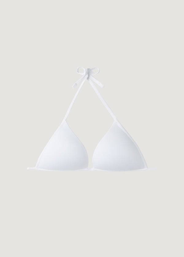 top bikini da donna calzedonia triangolo imbottito indonesia eco rosa bianco