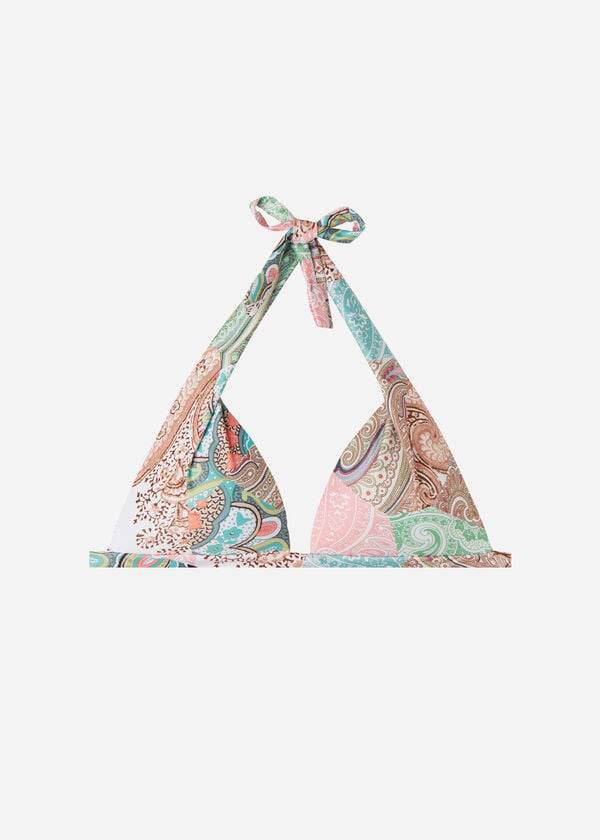 calzedonia reggiseno bikini triangolo imbottito saint tropez donna multicolore