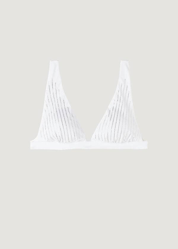 calzedonia slip bikini triangolo imbottito shanghai donna bianco