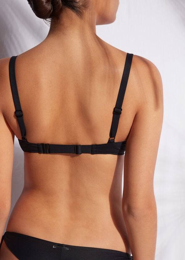 top bikini push-up da donna nero calzedonia patrizia indonesia