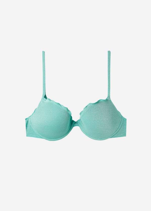 top bikini verde da donna calzedonia push up formentera
