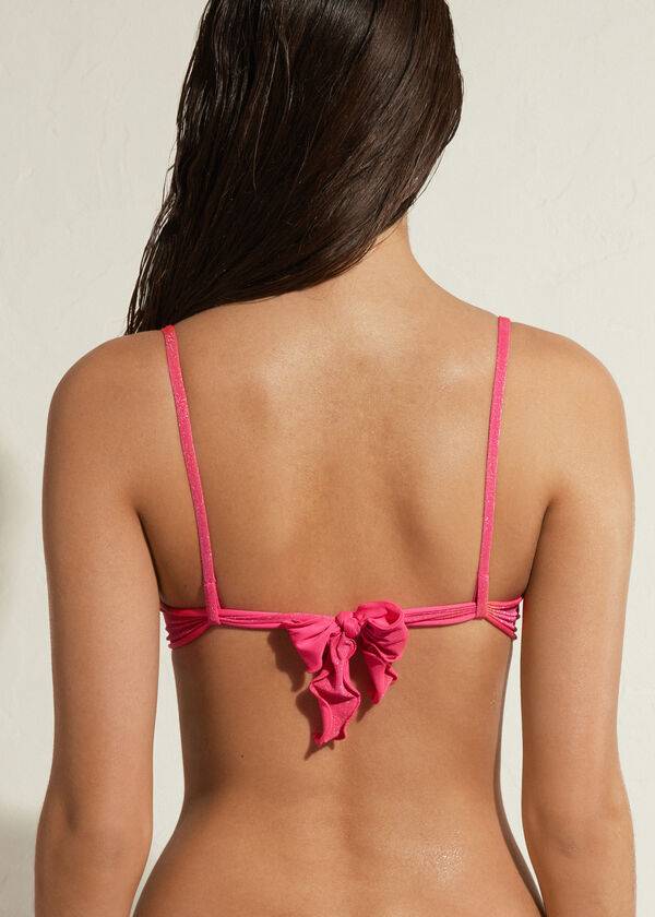 top bikini push up formentera calzedonia da donna rosa