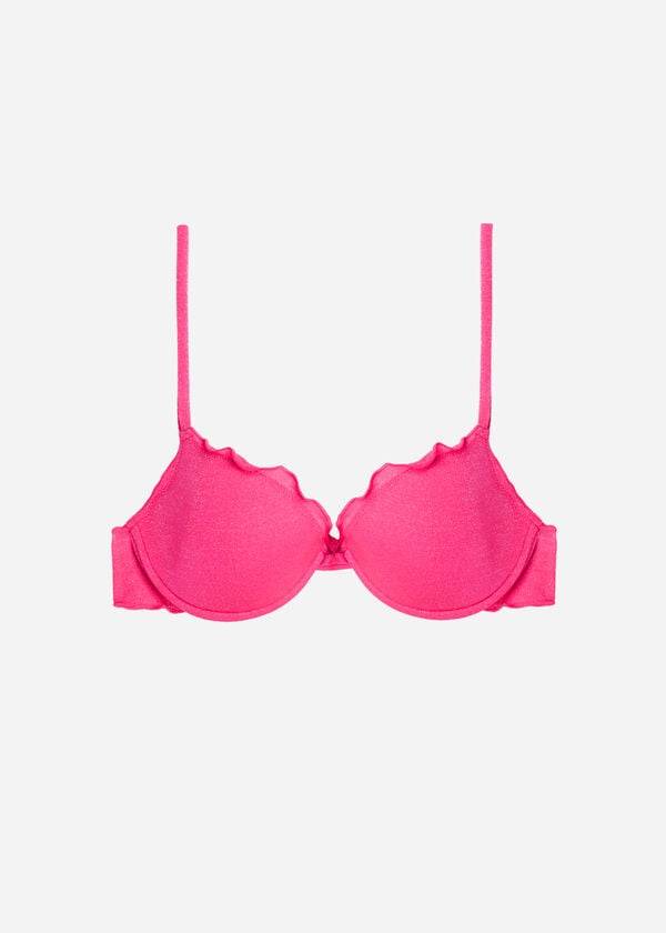 top bikini push up formentera calzedonia da donna rosa