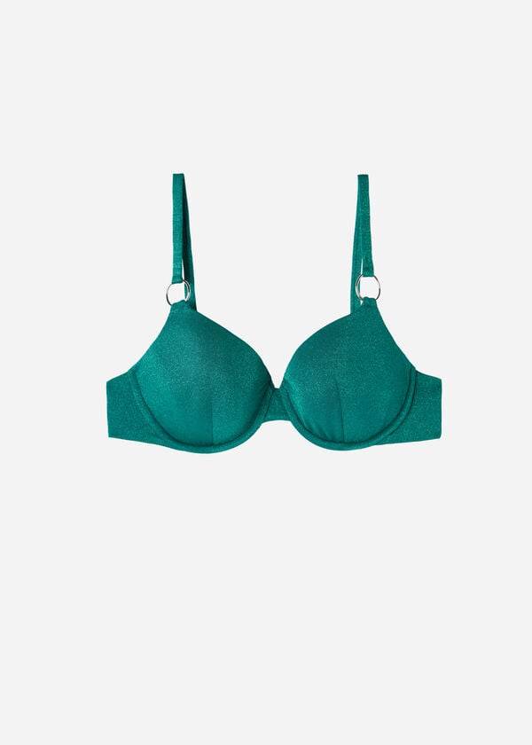 reggiseno bikini push-up hollywood di calzedonia da donna verde