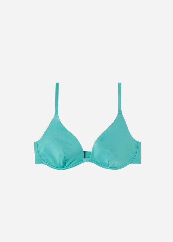 reggiseno bikini da donna eco push up indonesia di calzedonia color turchese