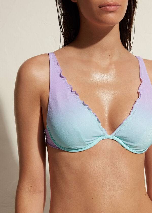 reggiseno bikini push-up madrid da donna calzedonia viola