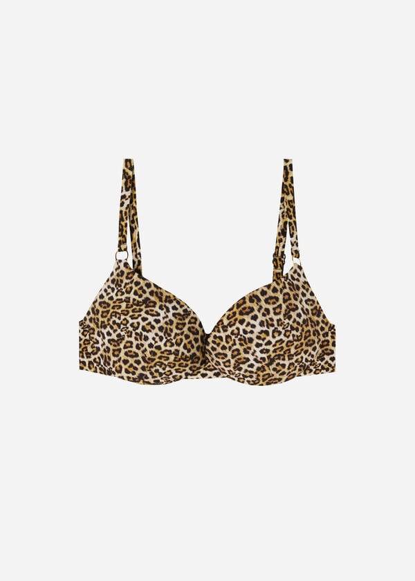 top bikini da donna marrone calzedonia push up malindi