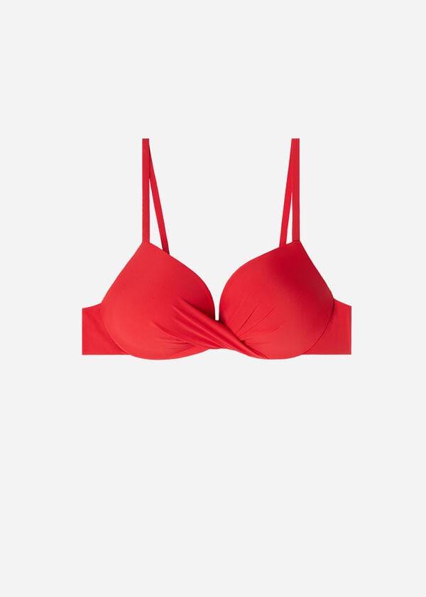 top bikini da donna rosso calzedonia soft graduated super padded push-up indonesia