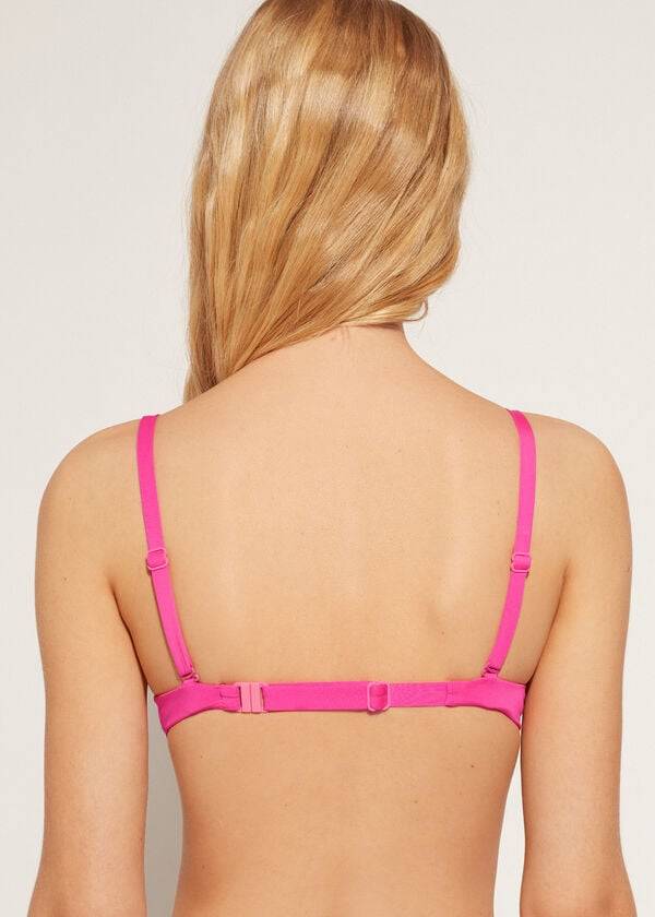calzedonia soft graduato super imbottito push-up indonesia eco bikini top donna rosa