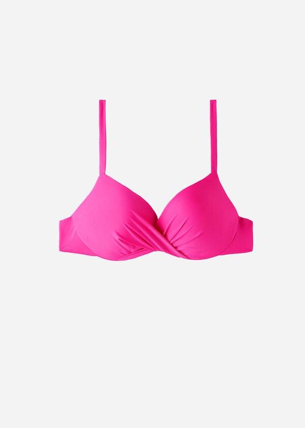 calzedonia soft graduato super imbottito push-up indonesia eco bikini top donna rosa