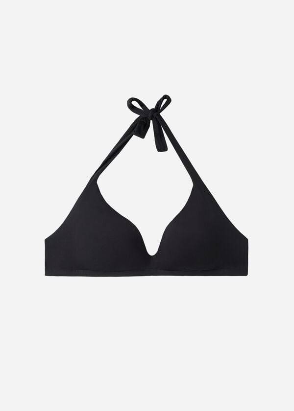 reggiseno bikini a triangolo imbottito morbido da donna calzedonia indonesia nero